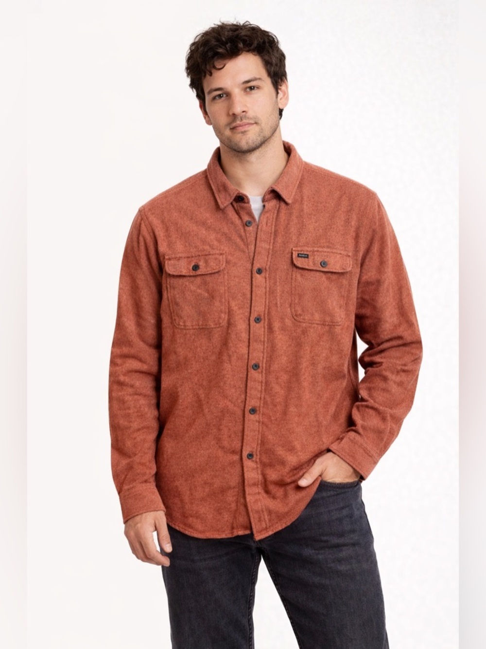 Brixton Men's Bowery Long Sleeve Button Down Shirt XL